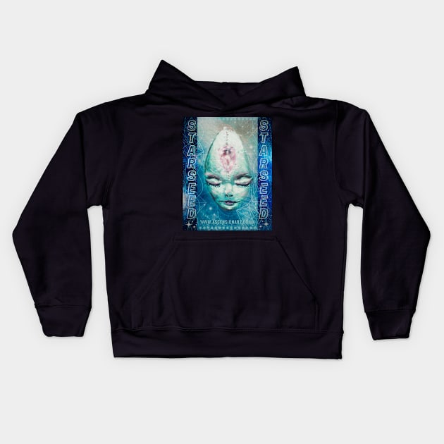 Starseed Crystal Kids Hoodie by WWW.ASCENSIONART.CO.UK